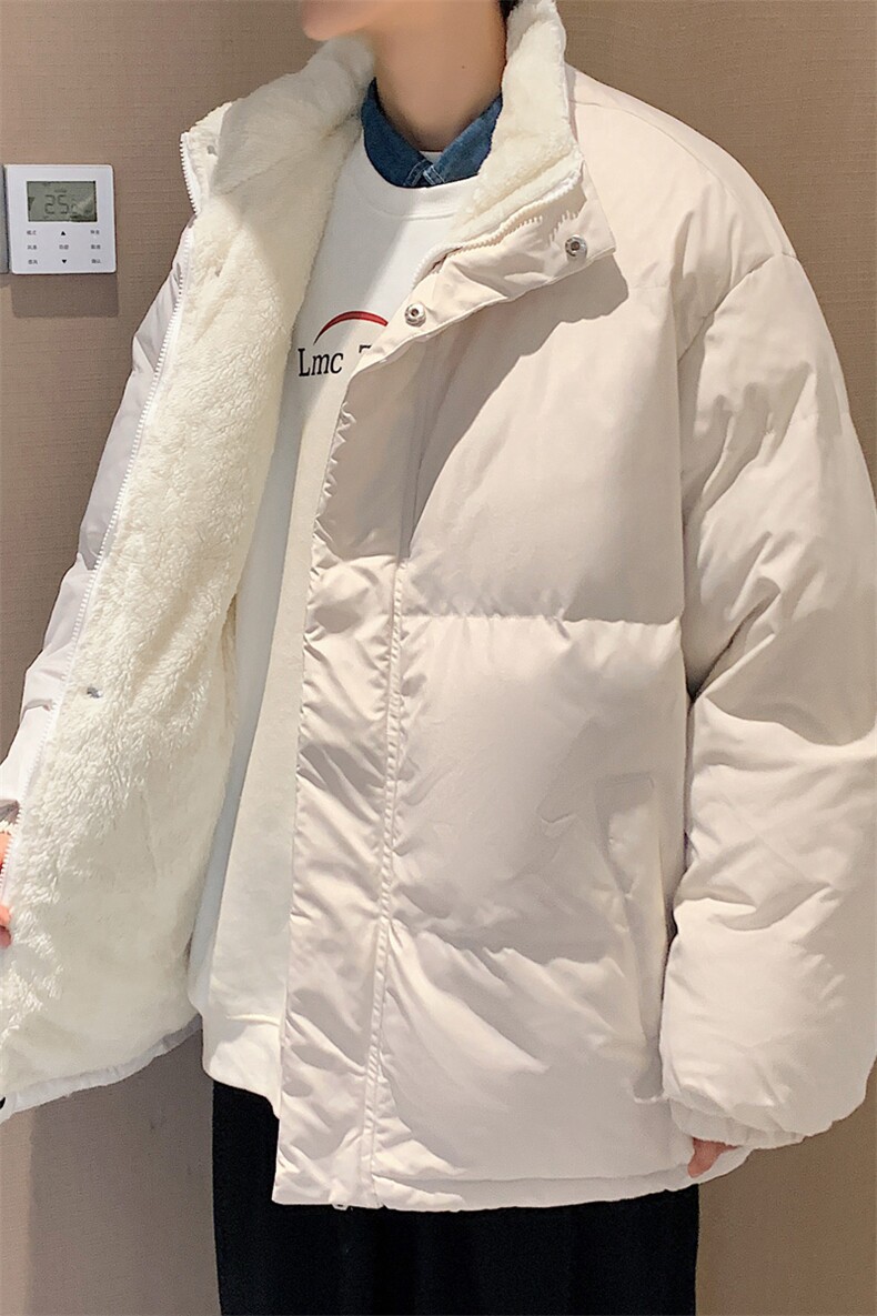 ！2023秋冬新款男士加绒加厚棉服立领百搭棉衣外套MY100特P75,男装棉衣,电商B220