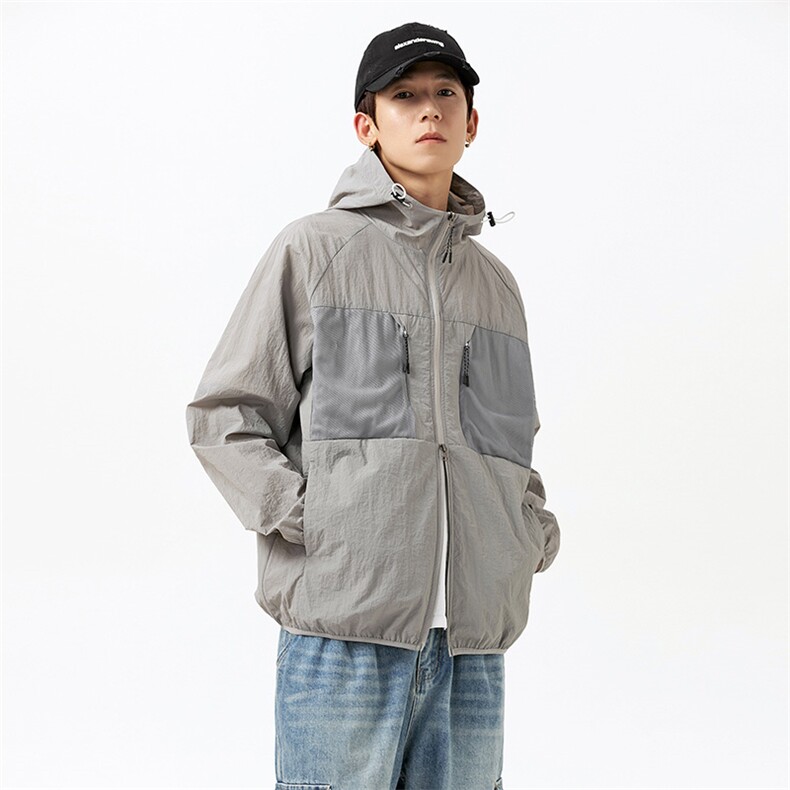 F717P60防晒指数50+薄款宽松大码港风防晒衣夹克皮肤衣，男装防晒衣，星座1204-3