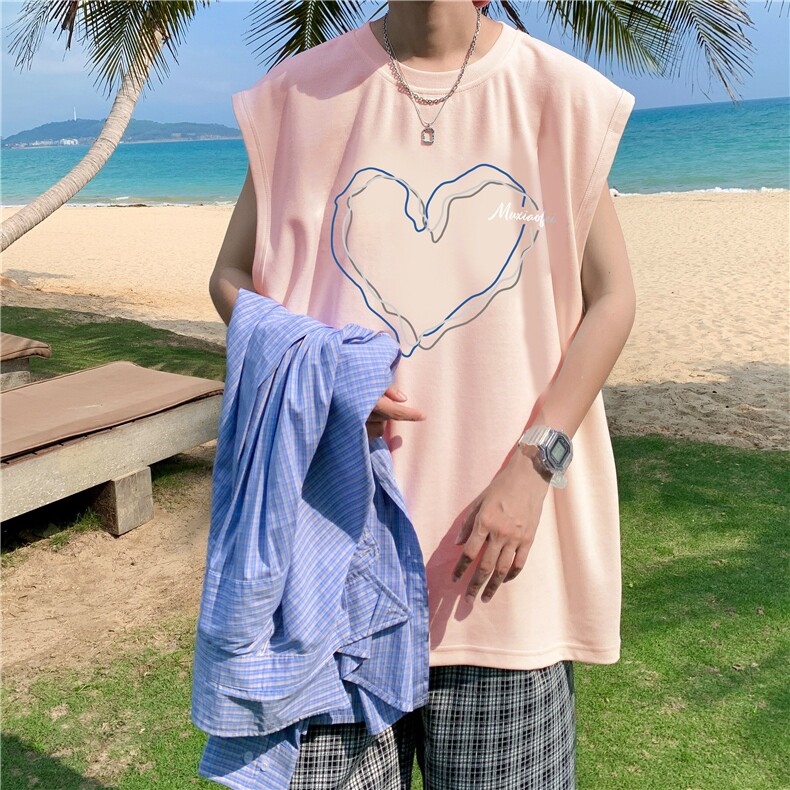 量大图低自动【有货】纯棉背心HD019-1-BX2587-P20，男装背心/马甲，电商019-1