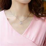 时尚修身显瘦粉色连衣裙优雅V领长袖设计，女装连衣裙，雪樱依海