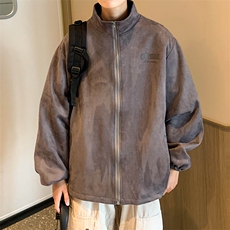 高品质秋款男夹克麝皮绒字母印花休闲外套JK186P60，男装夹克，星座1013-1
