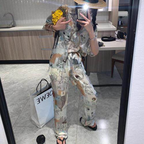 印花长裤，女装，XTZ style