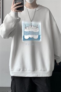 圆领卫衣男大码加厚加绒长袖t恤男S6148-P28 加绒款-P33图片