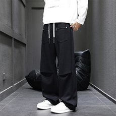 春季新款潮牌休闲长裤宽松百搭阔腿运动裤男工装直筒裤Q29177-P45，男装工装外套，星座610（原A335）