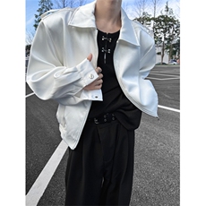 XZ1005-1-TTH0055-批98-小众设计感垫肩短款夹克外套，男装夹克，星座1005-1