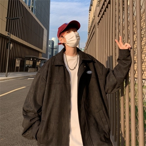春秋季外套男潮流运动春秋夹克ins潮牌港风日系宽松上JKW03/P58图片