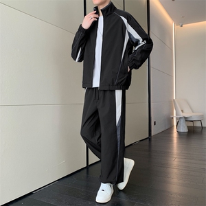 春秋季冲锋外套男款夹克男装中学生潮流拼接套装TZ0572-P118