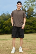 冰丝短袖t恤夏季薄款2025年新款polo衫休闲弹力速干PL12356-P32，男装Polo衫，星座610（原A335）