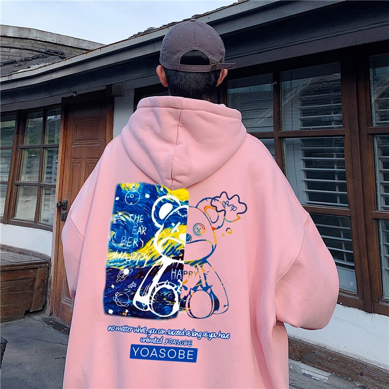 340克小熊65%棉高品质连帽卫衣男秋季棉65%聚酯纤维35%WY253，男装卫衣，电商A426-1(原A430-1)