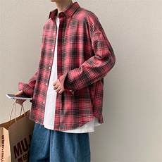 男青少年休闲格。。子衬衫百搭长袖衬衫CS02，男装衬衫，电商A132（原电商B245）