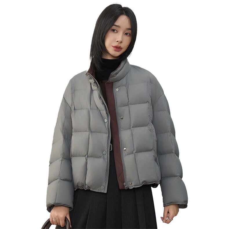 现货2025年冬季新款羽绒服90白鸭绒休闲风女,女装羽绒服,阳光伊恋
