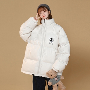 2025冬季新款PU皮加厚大码宽松棉服中性棉衣XZ102A-4-539-P115图片