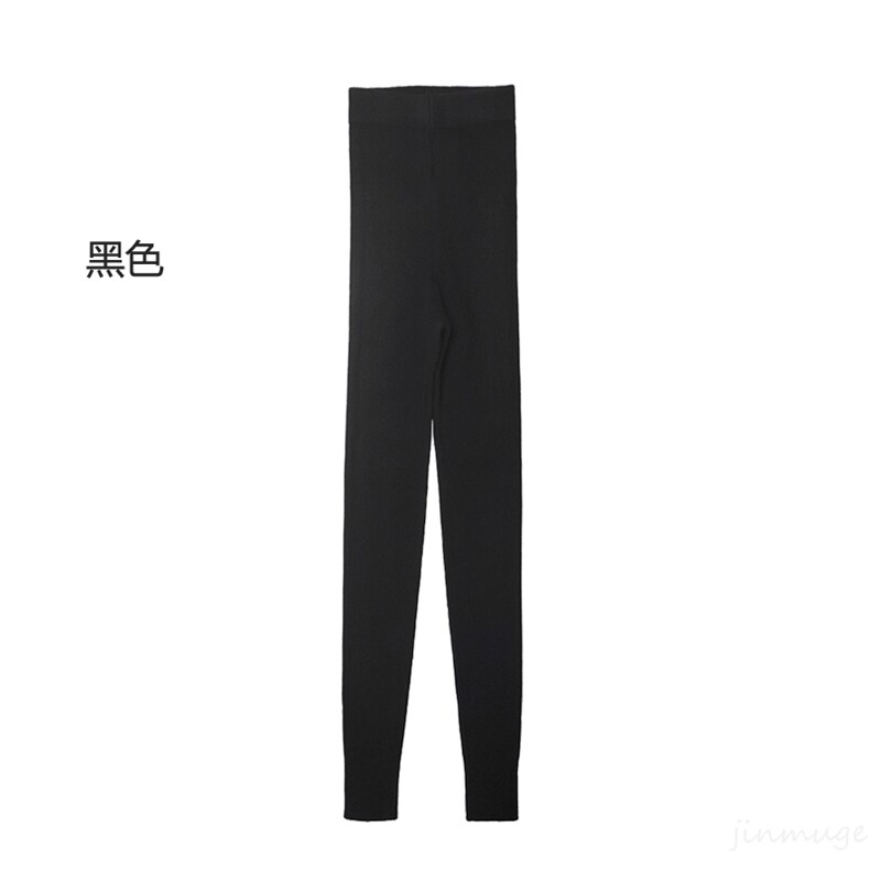 高品质羊绒瑜伽裤黑色显瘦高腰紧身设计柔软舒适贴肤体验,女装瑜伽裤/运动裤,金牧歌羊绒裤