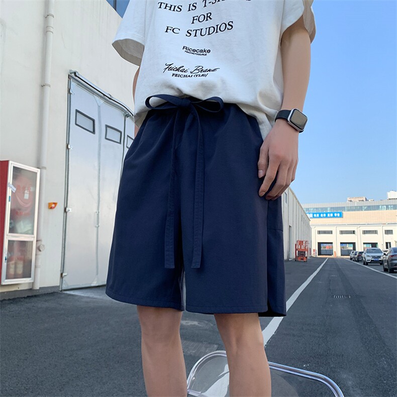 港风纳米皱运动休闲裤美式高街五分裤宽松直通短裤DK200P34,男装休闲裤,星座1204-3