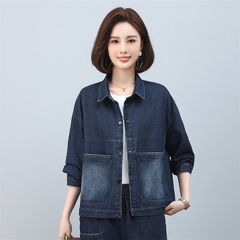 时尚百搭牛仔外套女宽松显瘦长袖夹克上衣春秋季新款韩版学生潮图片