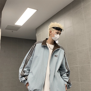F425 P70秋装新款双面穿男女生同款休闲外套夹克时尚宽松图片