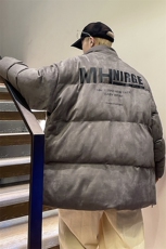 麂皮绒印花棉衣外套男冬季加厚羽绒棉服青少年保暖棉袄MY323-P115，男装棉衣，四季星座505