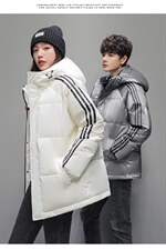 短款外套连帽三条杠鲨鱼皮面料男式修身轻薄羽绒服R213，男装羽绒服，星座301D-5(原星座1415）