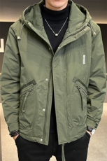 DS-A225-M501加棉男士连帽帅气工装青年夹克百搭时尚潮流外套，男装夹克，电商A225