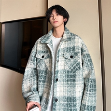 秋季新款男士格子夹克韩版简约外套上衣服A071-JK111-P125，男装夹克，电商A071