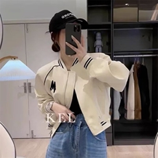 短款棒球服外套女小个子2025秋季新款高级感休闲宽松百搭夹克上衣，男装夹克，星座1210-1