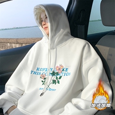 秋冬美式复古重磅500克连帽卫衣刺绣WY3606-P65加绒P70控98控108，男装卫衣，电商B208