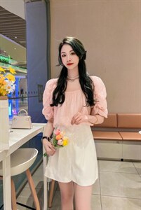 韩版套裤图片