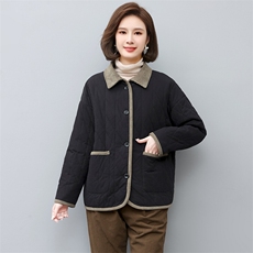 棉衣棉服女2022新款冬季中年妈妈冬季棉袄夹棉外套，女装棉衣/棉服，忆绮罗