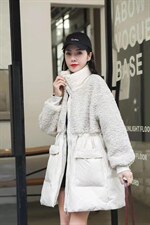 皮毛一体拼羽绒，其它，圣丝诺亚