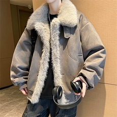 主推冬季新款宽松/座山雕加厚外套潮加厚棉衣XZ102B-1M803-P125，男装棉衣，星座102B-1