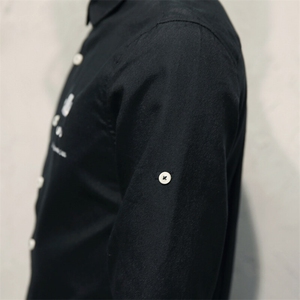 春秋牛津纺韩版胡子衬衫时尚七分袖修身衬衫228-CS40-P15图片