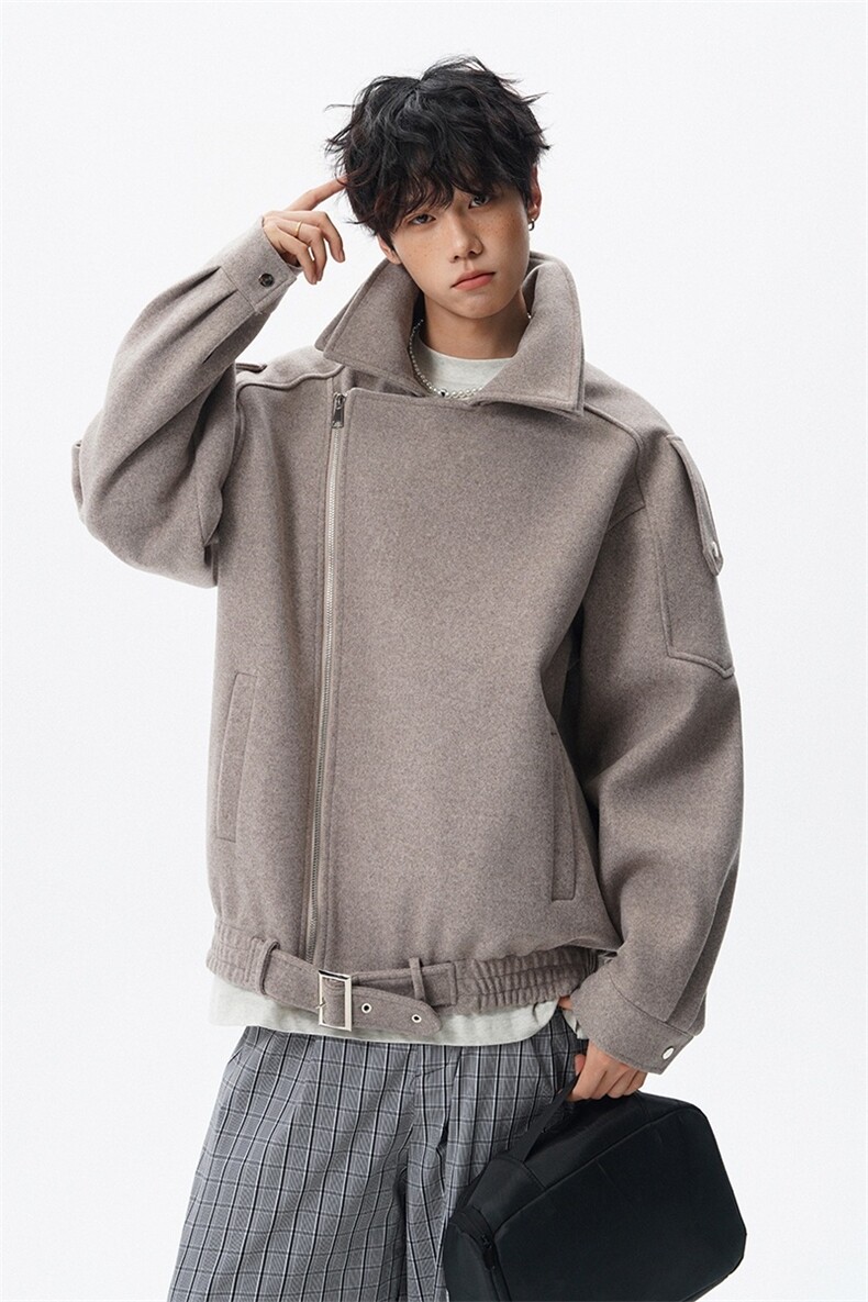 现货秋冬短款毛呢夹克外套男韩版潮流休闲上衣812-F673-P118,男装毛呢大衣,星座812