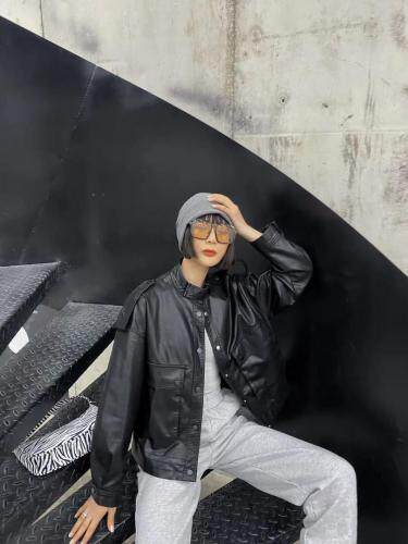 2021春款皮衣外套，女装皮衣，兰雨曦