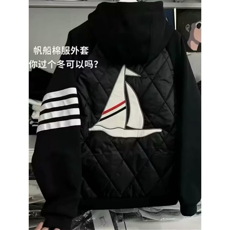 1506/QA3700/P77冬季新款潮流拼男女连帽拉链保暖棉服外套休闲,男装棉衣,星座1506