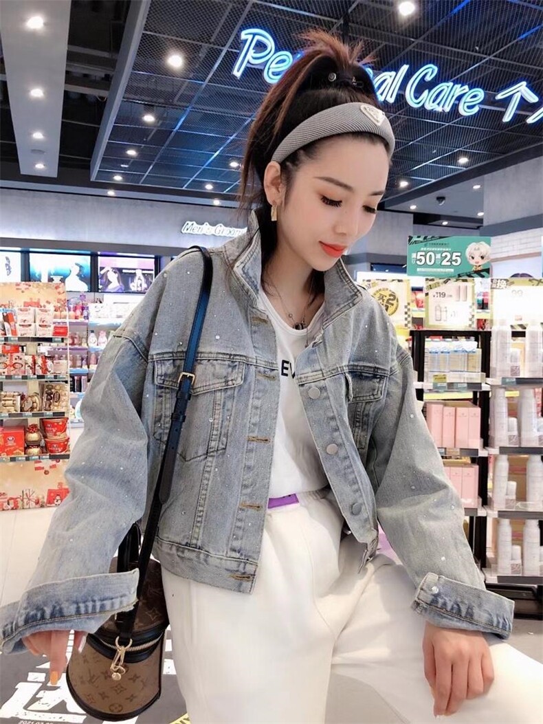 韩版牛仔外套，女装，一杭