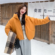 双面穿90连帽羽绒服外套2C259-2506-P345-K518，女装羽绒服，2C259