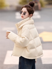 时尚短款羽绒服女2025冬季新款高级感立领保暖90白鸭绒外套，女装羽绒服，姿衣坊