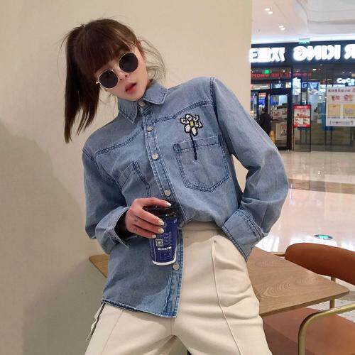 2021年春季牛仔衬衫新品，女装衬衫，尚映