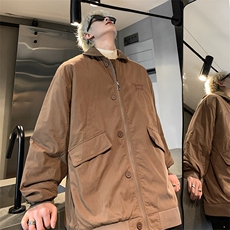 现货~美拉德工装飞行夹克棉服宽松外套XZ609-WT2502-P98-控158，男装夹克，星座609