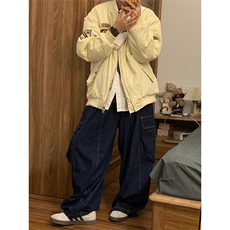 美式潮流棒球服飞行员夹克休闲工装外套JK7352特P50，男装夹克，星座908-1
