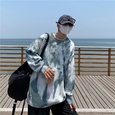 扎染高级感针织衫男vibe美式暗黑做旧高街潮毛衣M9909P30，男装针织衫/毛衣，星座1116-2
