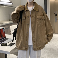 美式oversize牛仔外套男秋季潮ins潮牌宽松复古夹克JK0288-P68，男装夹克，星座308B-1