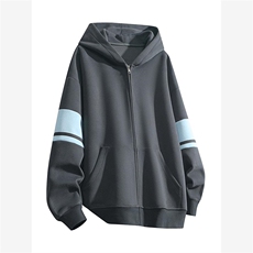 W9822-特P46连帽格子卫衣男秋季大码宽松衣服男装潮流外套潮牌，女装短外套，电商D310B