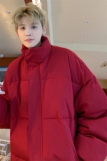 ！2025冬季新款男士立领棉衣纯色情侣棉服加厚外套MY300特P50，男装棉衣，电商B220
