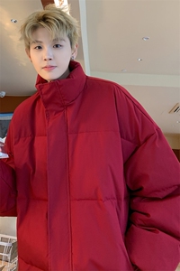 ！2025冬季新款男士立领棉衣纯色情侣棉服加厚外套MY300特P50图片