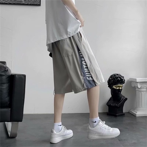 短裤男夏季宽松外穿休闲五分裤潮牌ins百搭痞帅炸街裤子DK49-P28图片