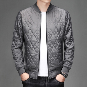 外贸秋冬季新款男棒球领薄棉服宽松上衣中青年外套男  KF8506 P75图片