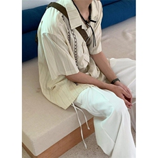 原创刺绣小众衬衣夏季拼接复古夏威夷痞帅潮流短袖衬衫C319，男装T恤，星座1116A（原606A-3）