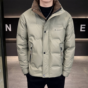 新款冬季男士加厚小立领羽绒服防寒防水309B-3-81052-P180图片