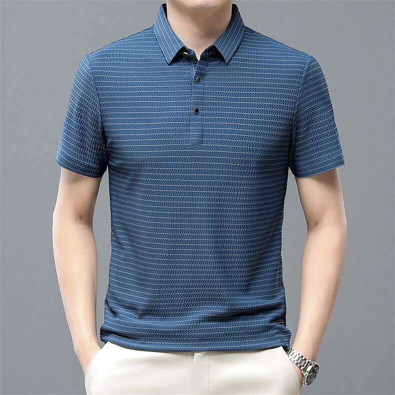 2024夏季新款短袖T恤男上衣薄款休闲宽松半袖poloT恤ZL66362-P62,男装Polo衫,星座1105-3